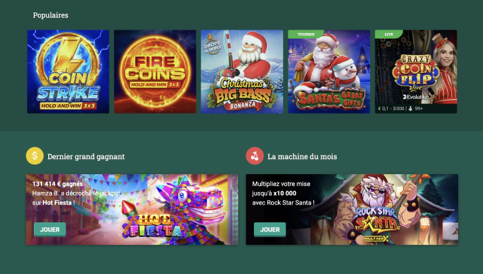 Design du casino Cresus