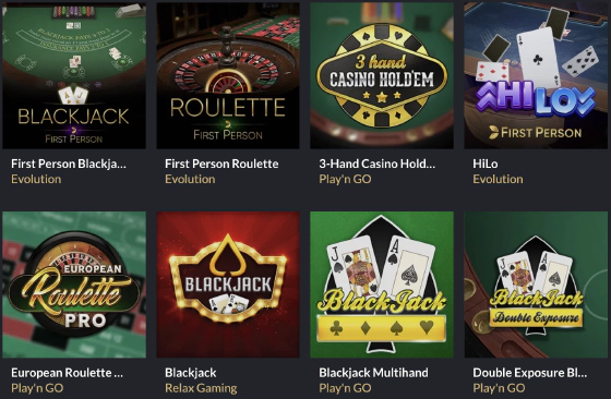 Tortuga Casino en ligne dispose des jeux de table les plus populaires pour les joueurs français